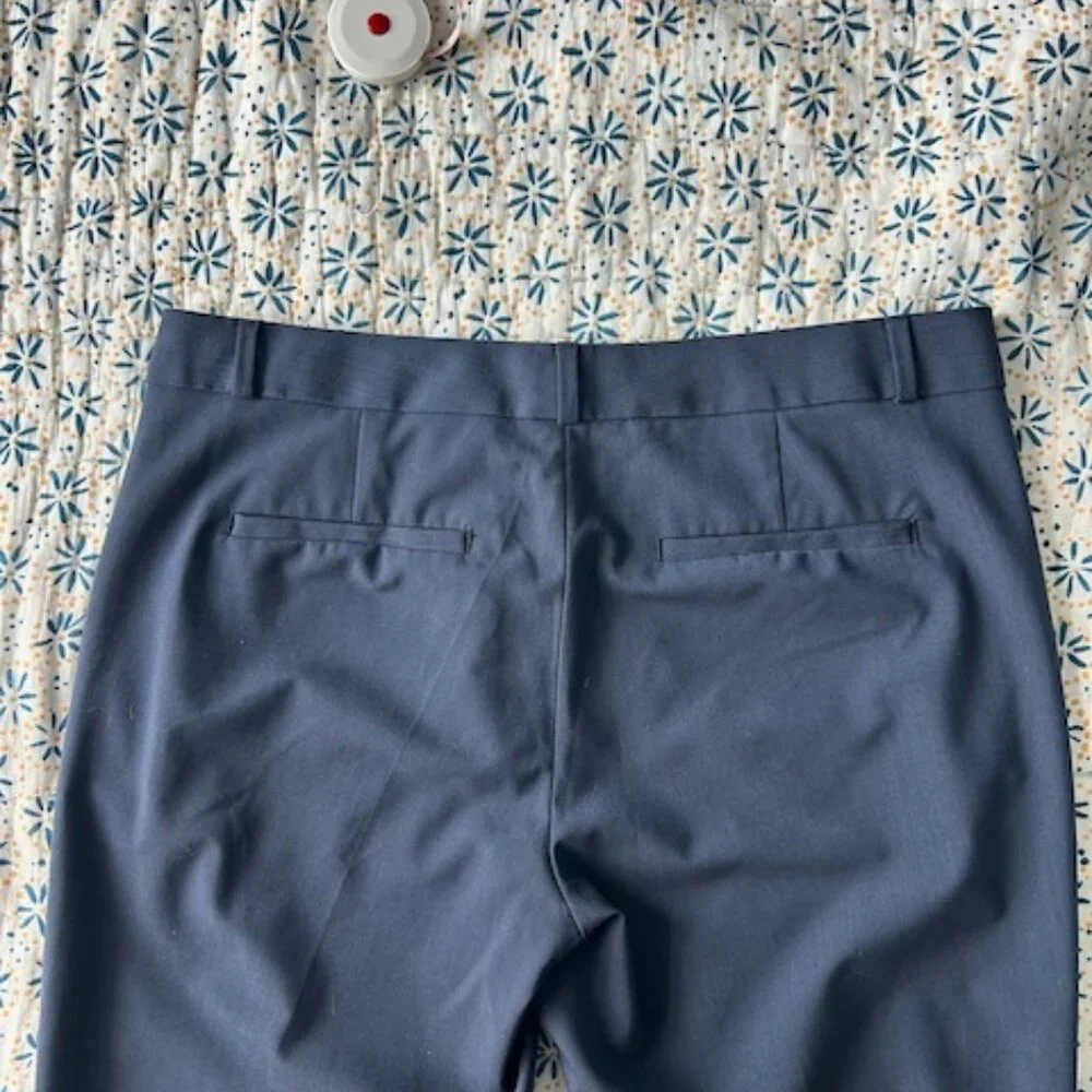 Banana Republic Ryan Fit Blue Straight Leg Trouser Pant Size 8 - Picture 6 of 8